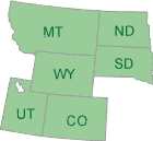 EPA's Region 8: Colorado, Montana, North Dakota , South Dakota, Utah, Wyoming and 27 Tribal Nations.