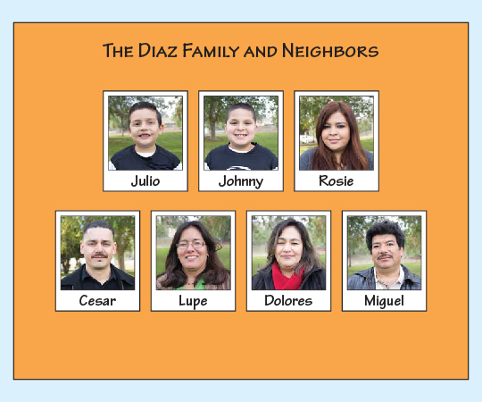 The Diaz Family and Neighbors.  