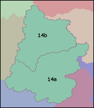 Map of Upper Colorado (Vector Processing Unit 14)