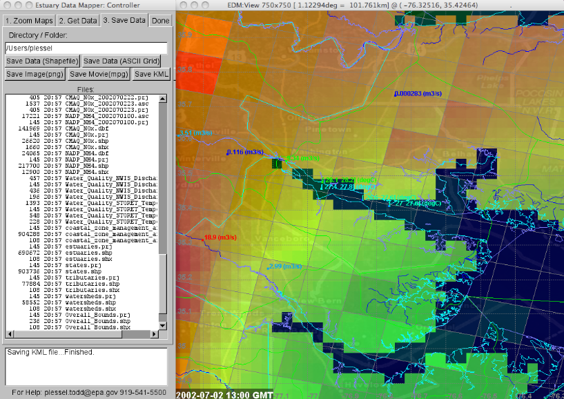 Image of output data