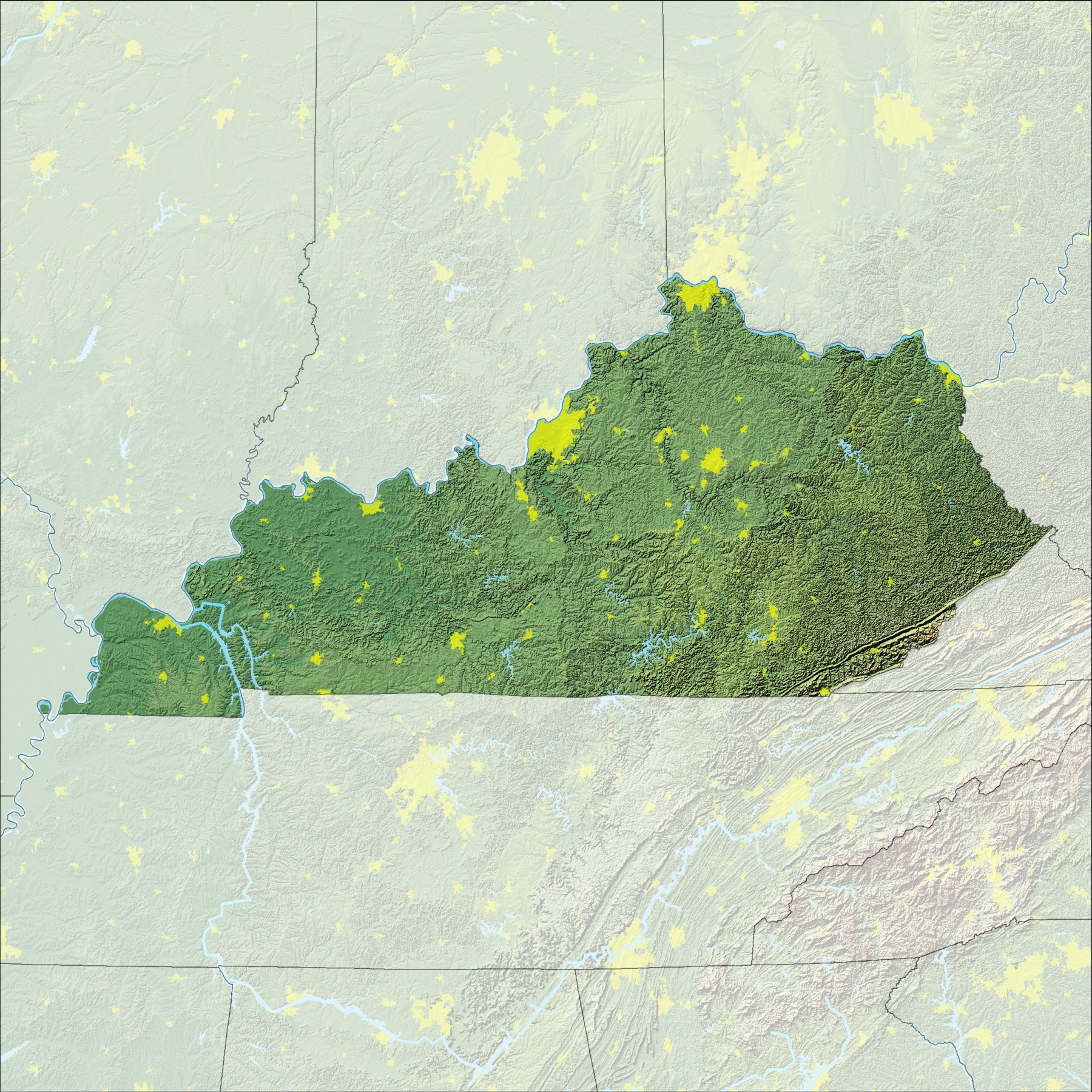 Map of Kentucky