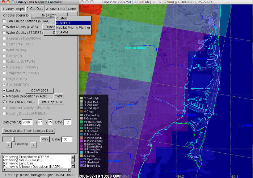 Image demonstrating one-click dataset selections