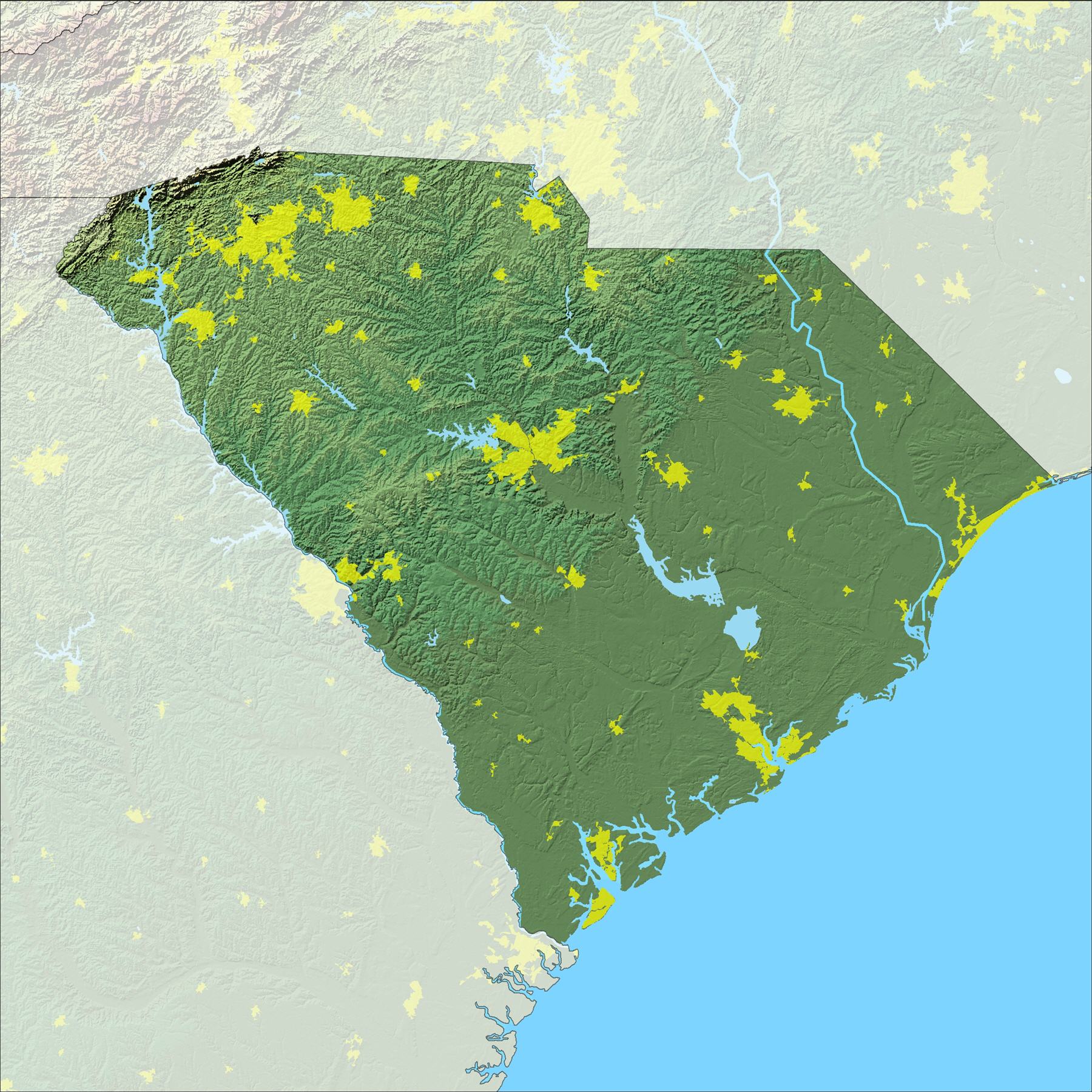 Map of South Carolina