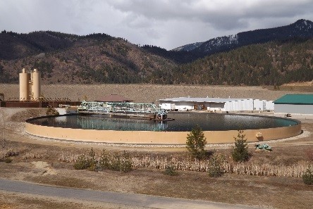 The Central Treatment Plant treats contaminated water before it goes to the river.