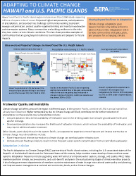 Cover of Hawai'i &amp; Pacific Islands Region Factsheet: Adapting to Climate Change