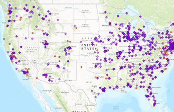 Superfund Enforcement Cleanup Work Map