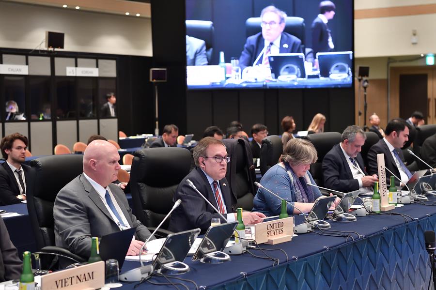 EPA Administrator Andrew Wheeler addresses the G20. 