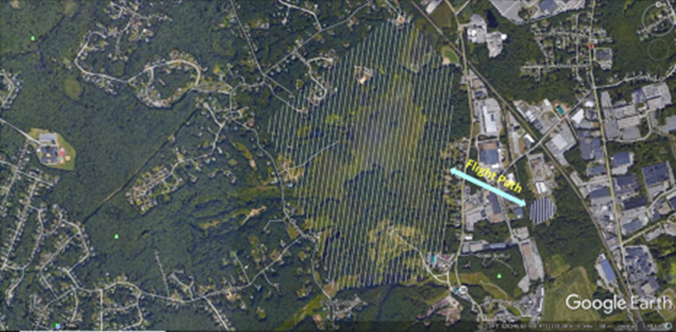 Fly Zone Area over Maple Meadow Brook Wetland Area