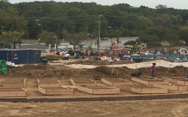 Construction of the East Capitol Urban Farm.