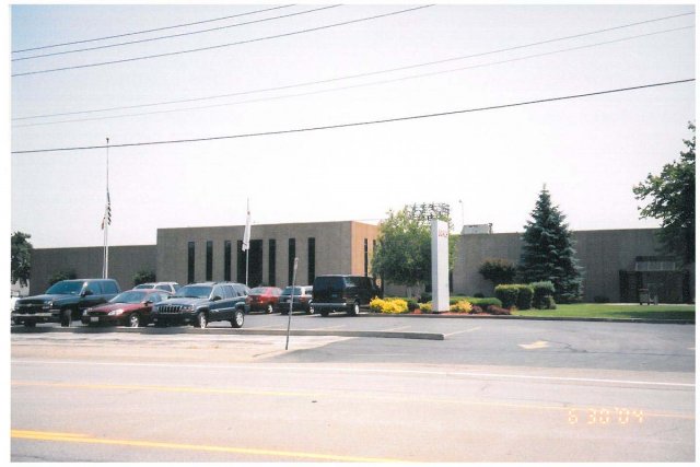 Entrance to the Bosch facility on the site