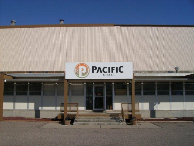 A view of Pacific Steel and Recycling, Inc. currently at the site