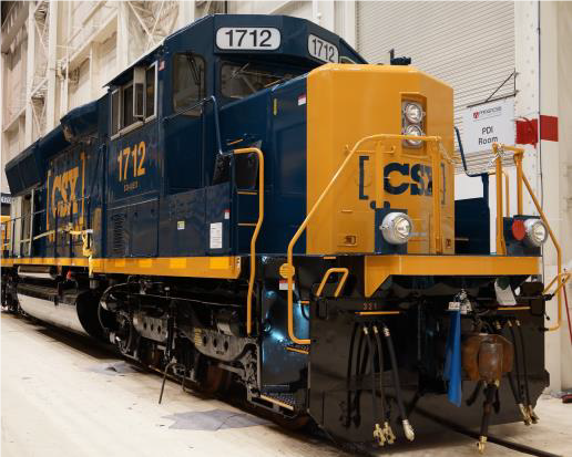 Photo of CSXT's repowered locomotive