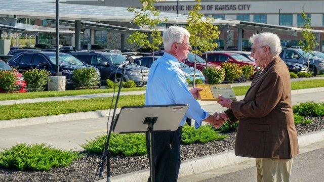 EPA Region 7 Administrator presenting an award