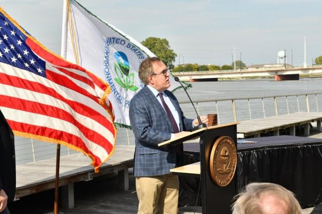 Administrator Wheeler at the podium