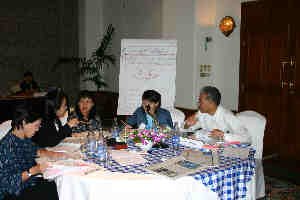 people meeting around a table