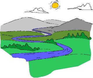 Mountain and River