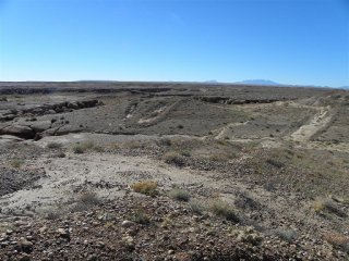 abandoned mine in open desert land