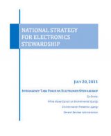 cover of E-waste strategy report