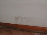 Basement apartment (3-4 feet below ground) with mold on painted gypsum board