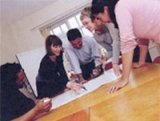 Picture of students with pencils