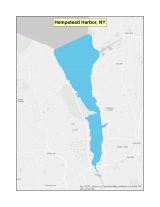 Map of no-discharge zone established for Hempstead Harbor, NY