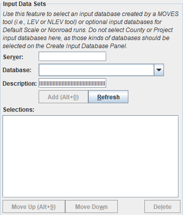 Input Data Sets