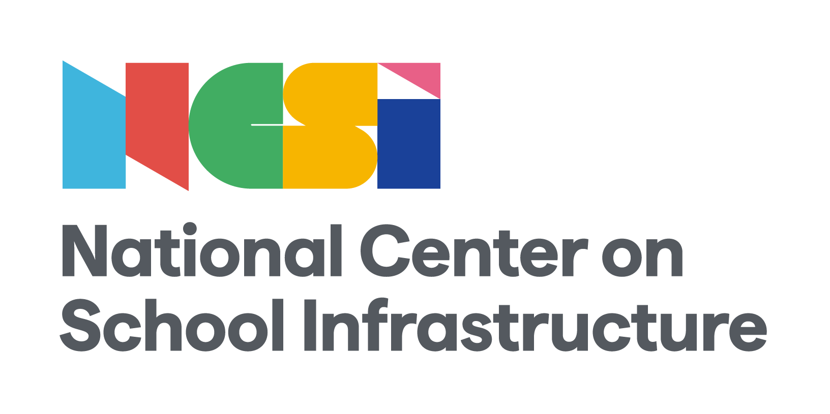 Colorful logo for the National Center on School Infrastructure (NCSI)