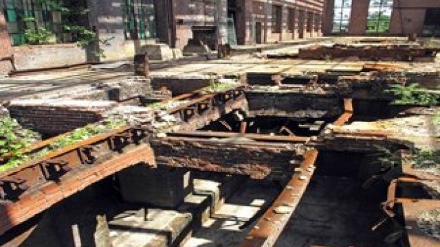 Inside of Ambler Boiler House prior to redevelopment in 2013