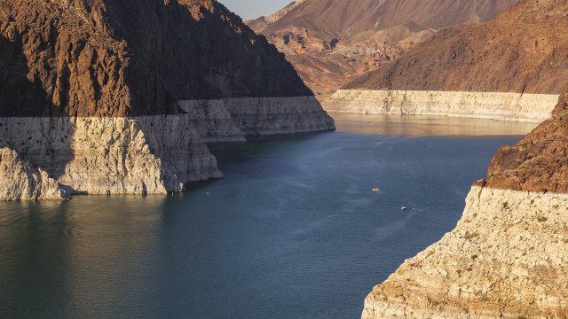 Low water levels at Lake Mead