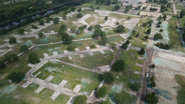 aerial view of uss lead