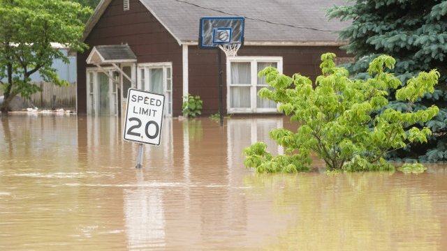 Flooded home