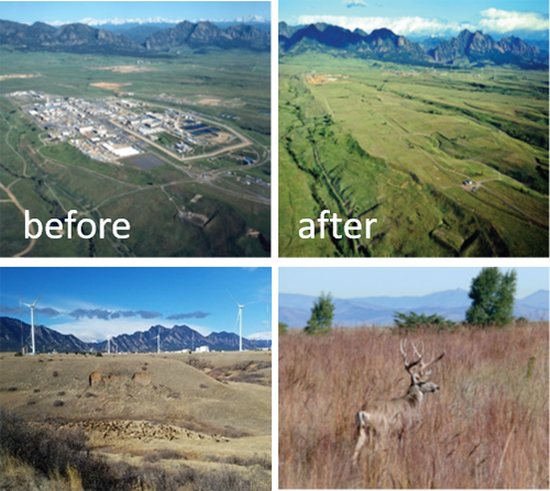 Before and after photos of the rocky flats colorado