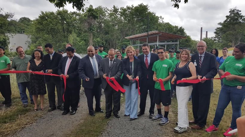 Ribbon cutting ceremony at Ferrous Site (Courtesy of the City of Lawrence, Mass.)