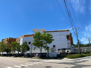 Photo of Howard Street Apartments mid-construction (photo credit: US EPA)