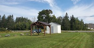 Completed well house and gazebo (photo credit: Passamaquoddy Tribe)