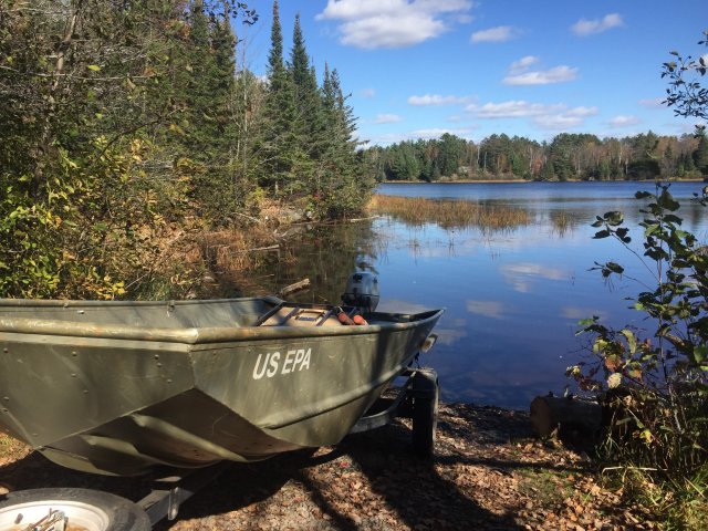 Boat at Scanlon Reservoir 