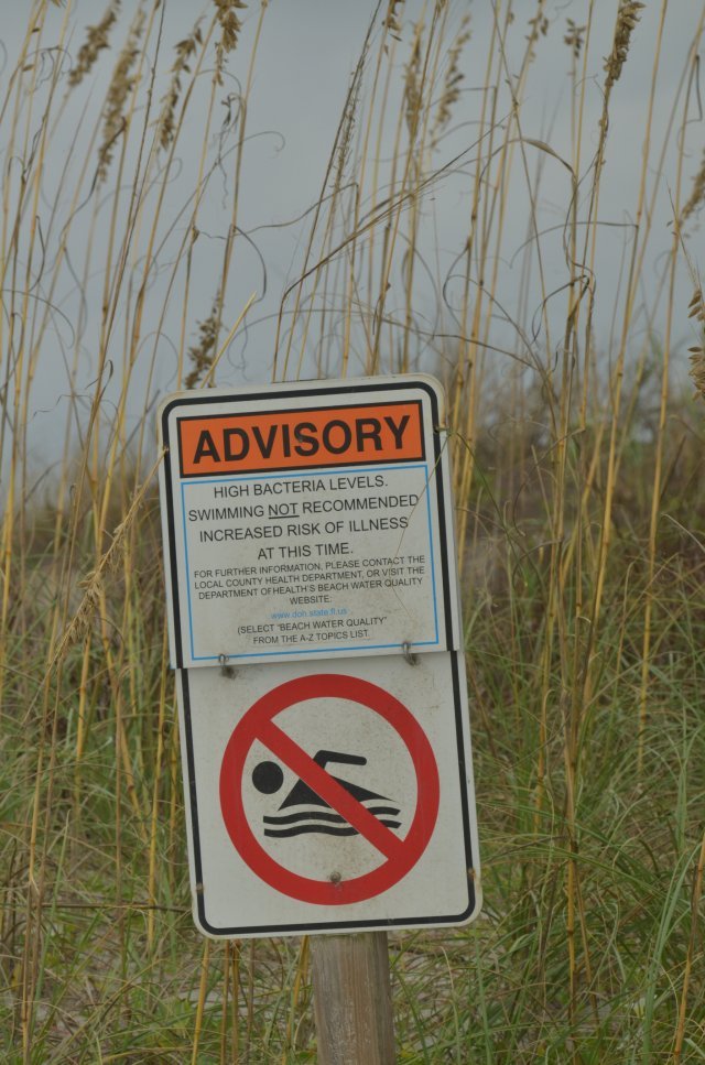 BEACH CLOSURE SIGN