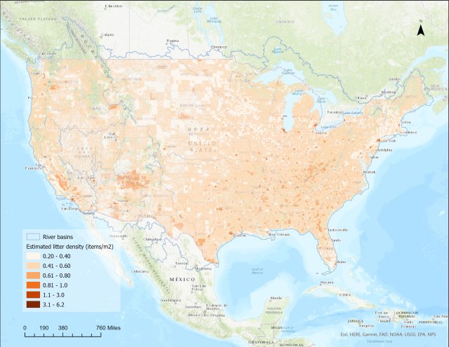 Link, Escaped Trash Risk Map