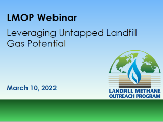 Webinar: Leveraging Untapped Landfill Gas Potential