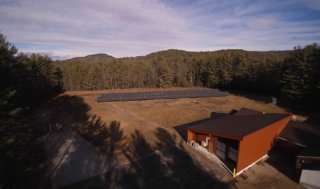 Aerial View of Solar Panels (photo credit Grandy Oats)