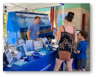 Table at Durham Earth Day Festival.