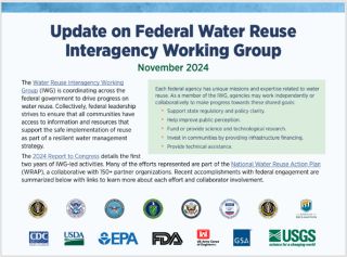 Update from the Federal Water Reuse Interagency Working Group