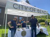 The City of Bend staff at a tabling event.